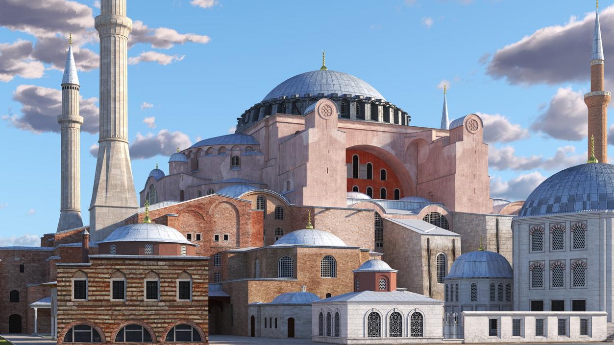 3D model Hagia Sophia Grand Mosque