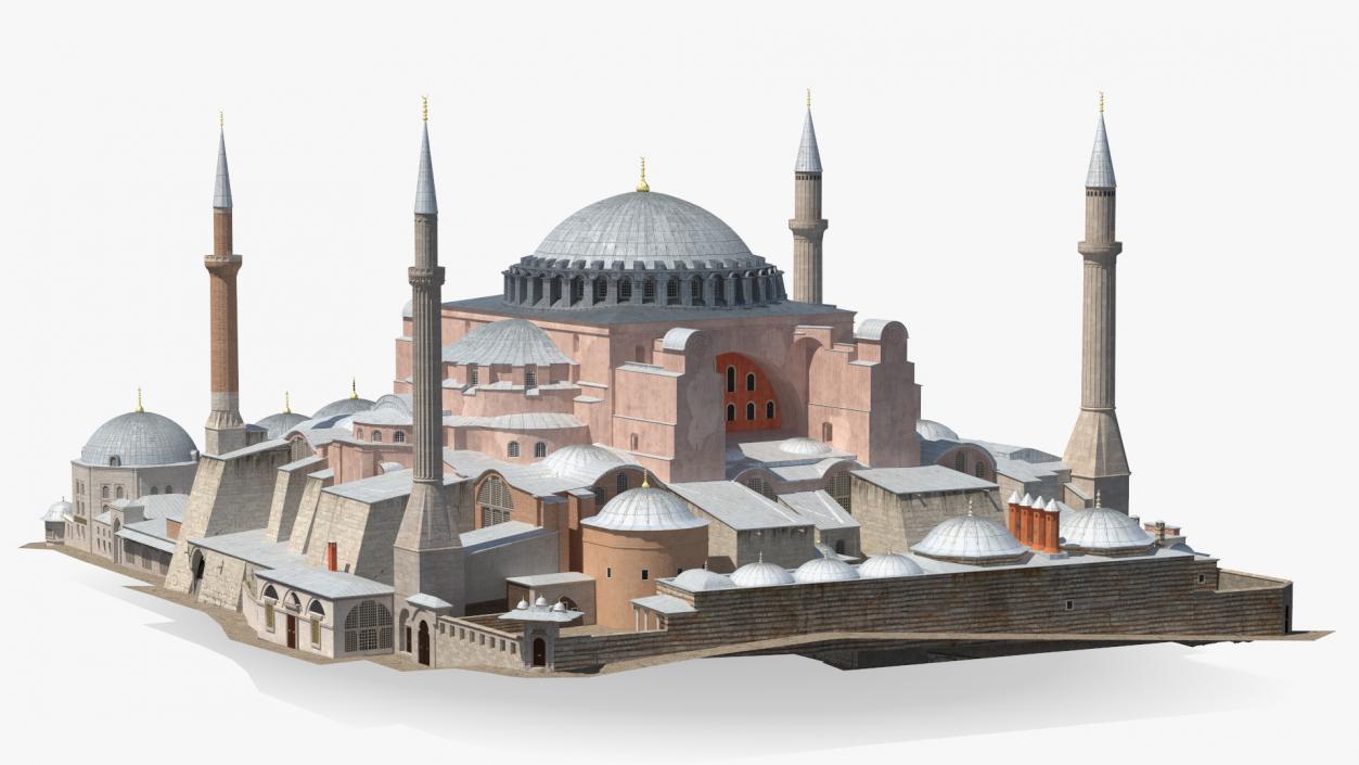 3D model Hagia Sophia Grand Mosque