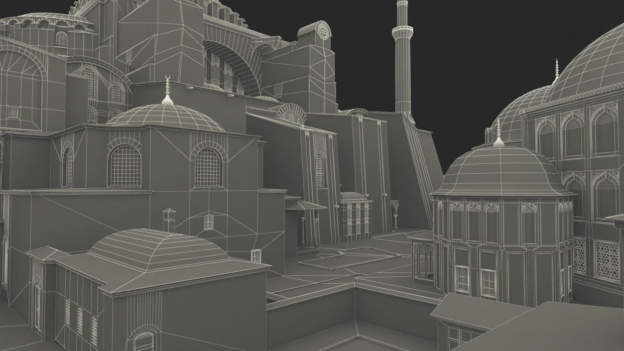 3D model Hagia Sophia Grand Mosque