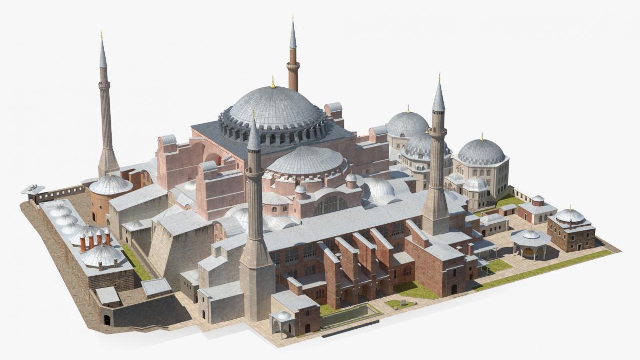 3D model Hagia Sophia Grand Mosque