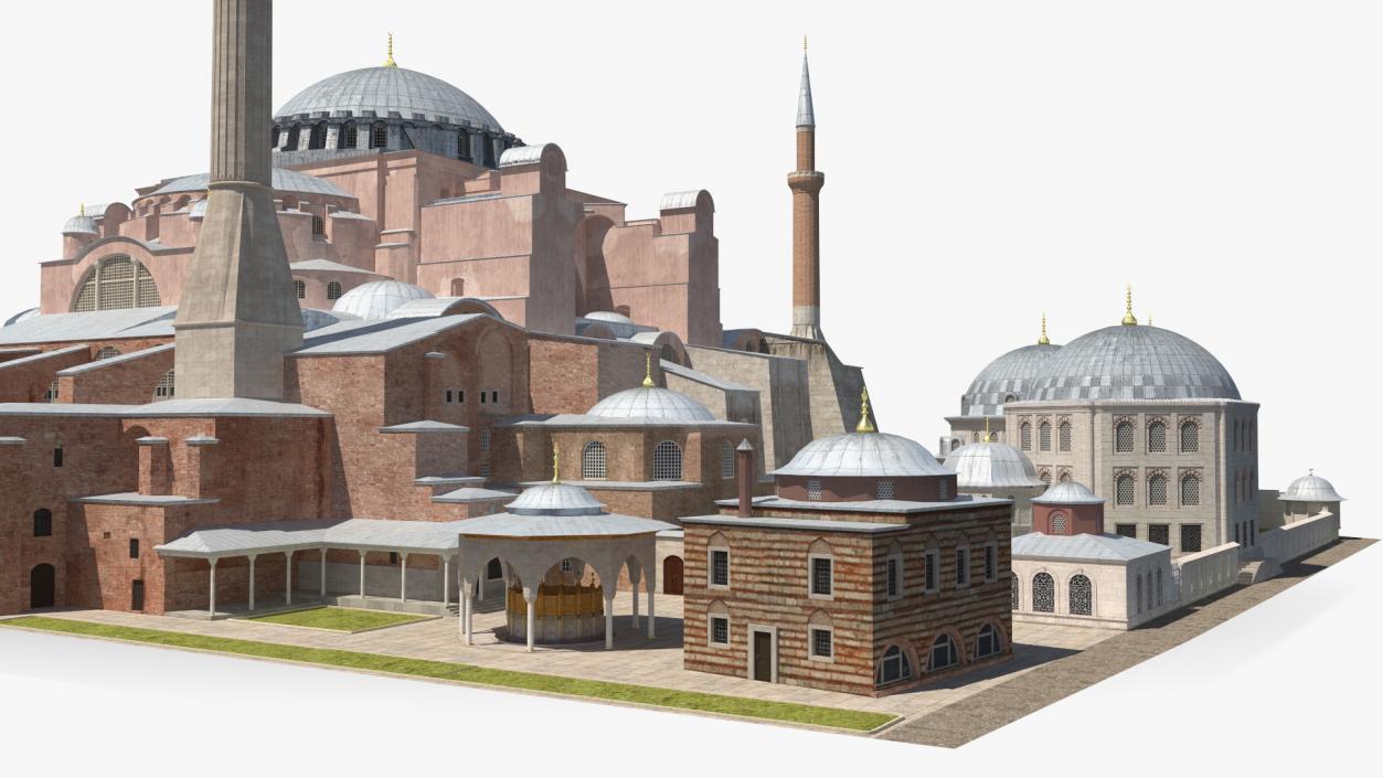 3D model Hagia Sophia Grand Mosque