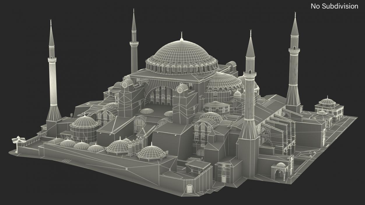 3D model Hagia Sophia Grand Mosque