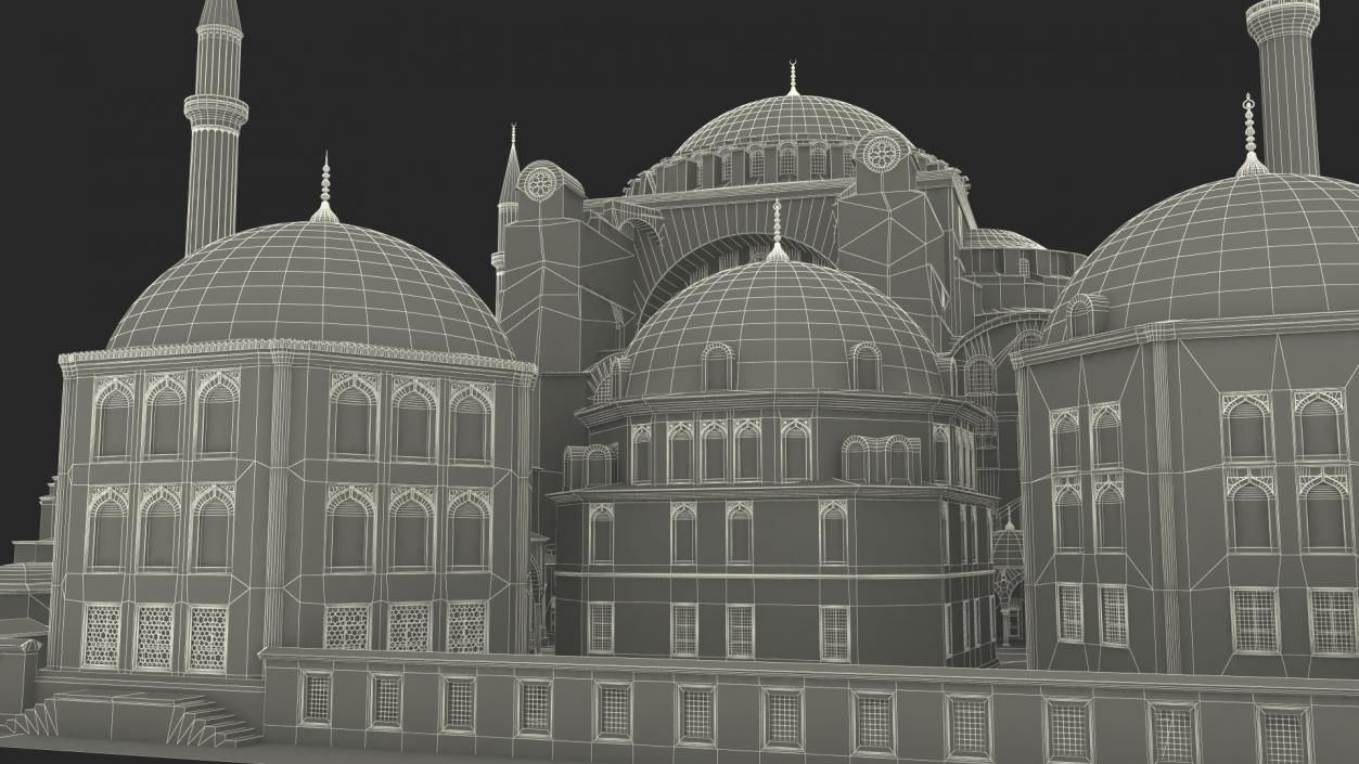 3D model Hagia Sophia Grand Mosque