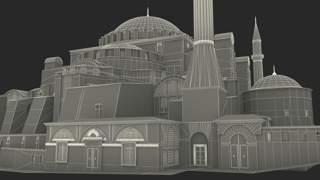 3D model Hagia Sophia Grand Mosque