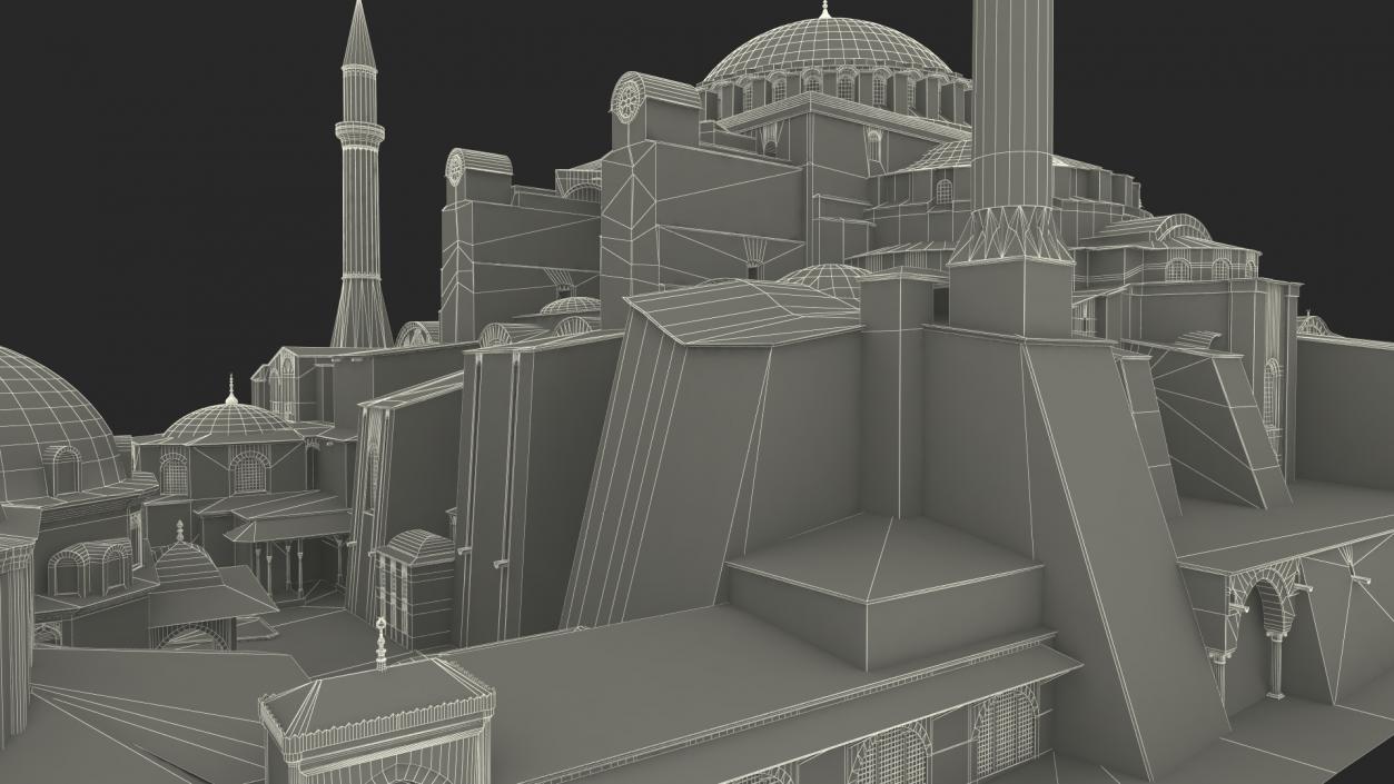 3D model Hagia Sophia Grand Mosque