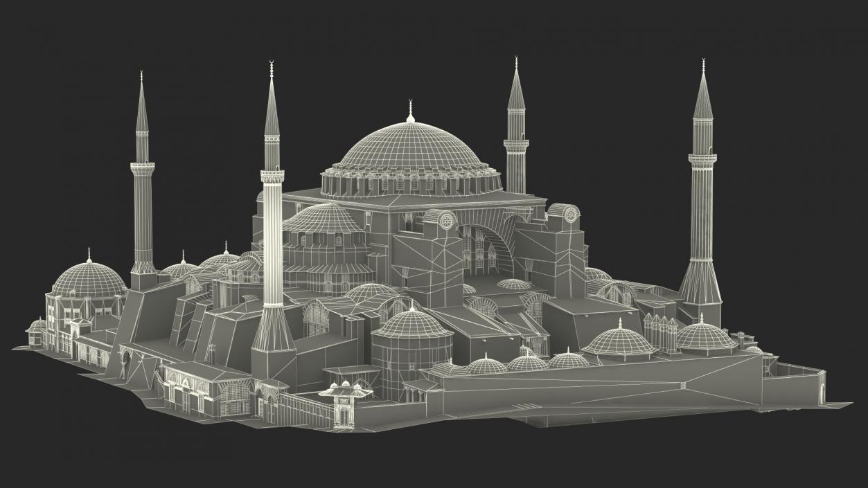 3D model Hagia Sophia Grand Mosque