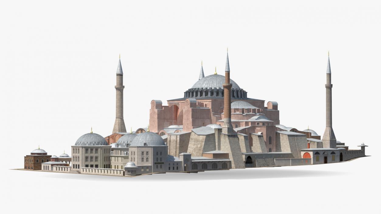 3D model Hagia Sophia Grand Mosque