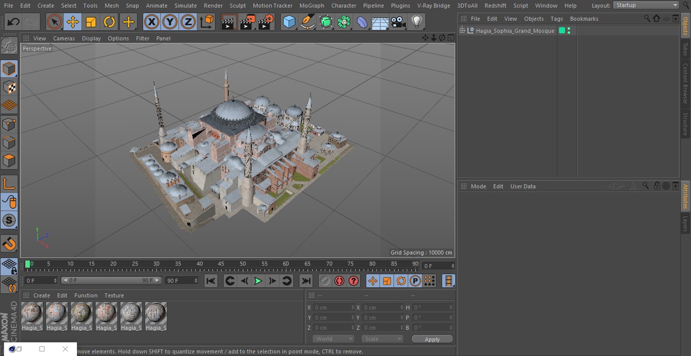 3D model Hagia Sophia Grand Mosque