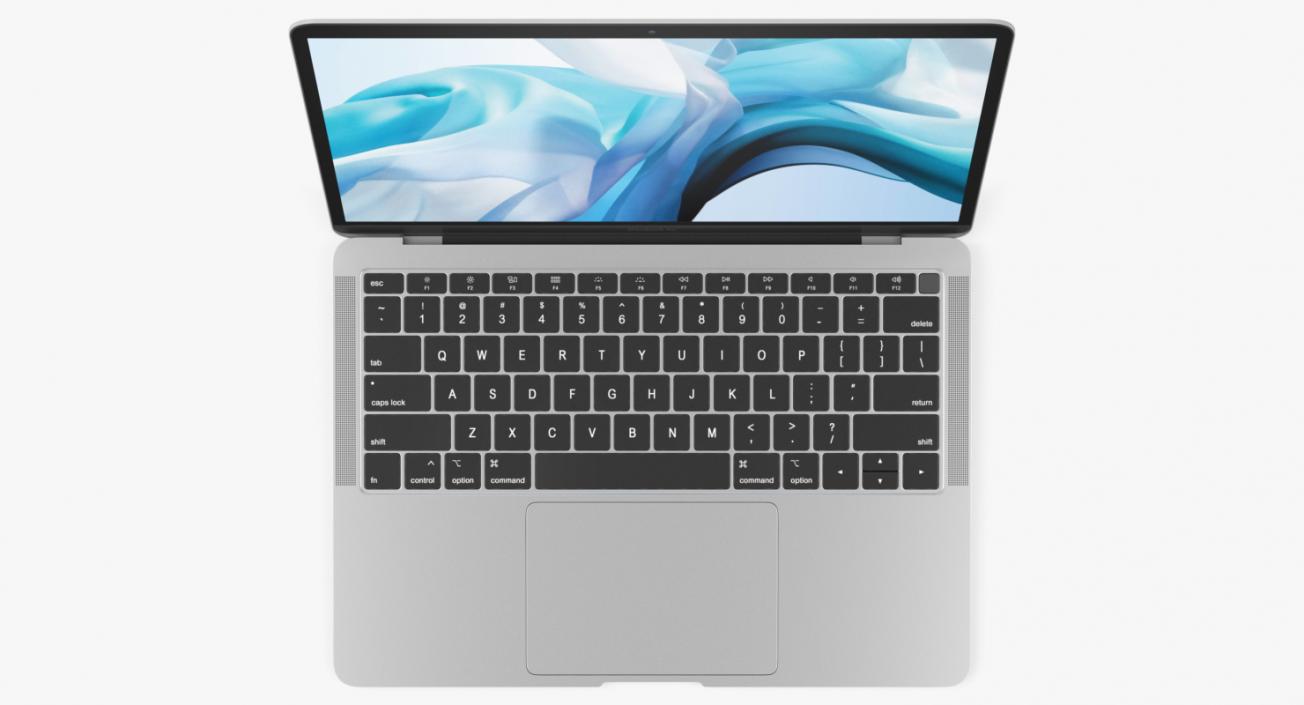 Apple MacBook Air Silver 13-inch 2018 3D