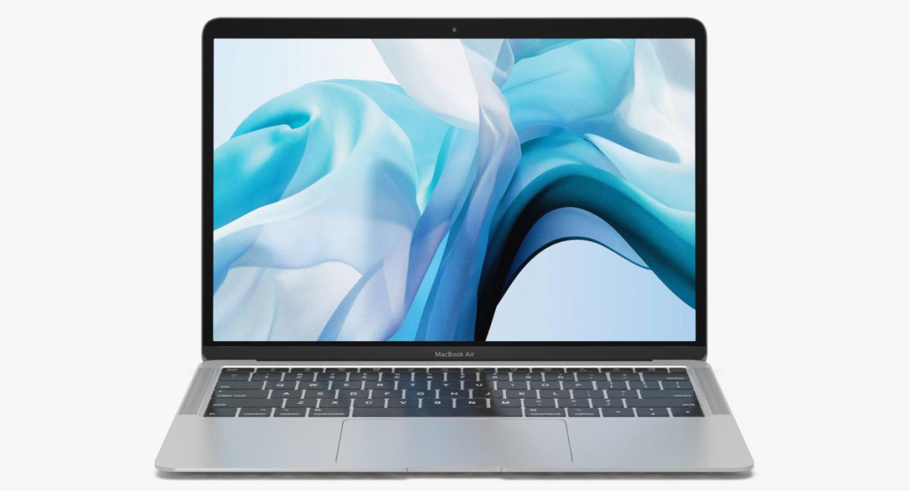 Apple MacBook Air Silver 13-inch 2018 3D