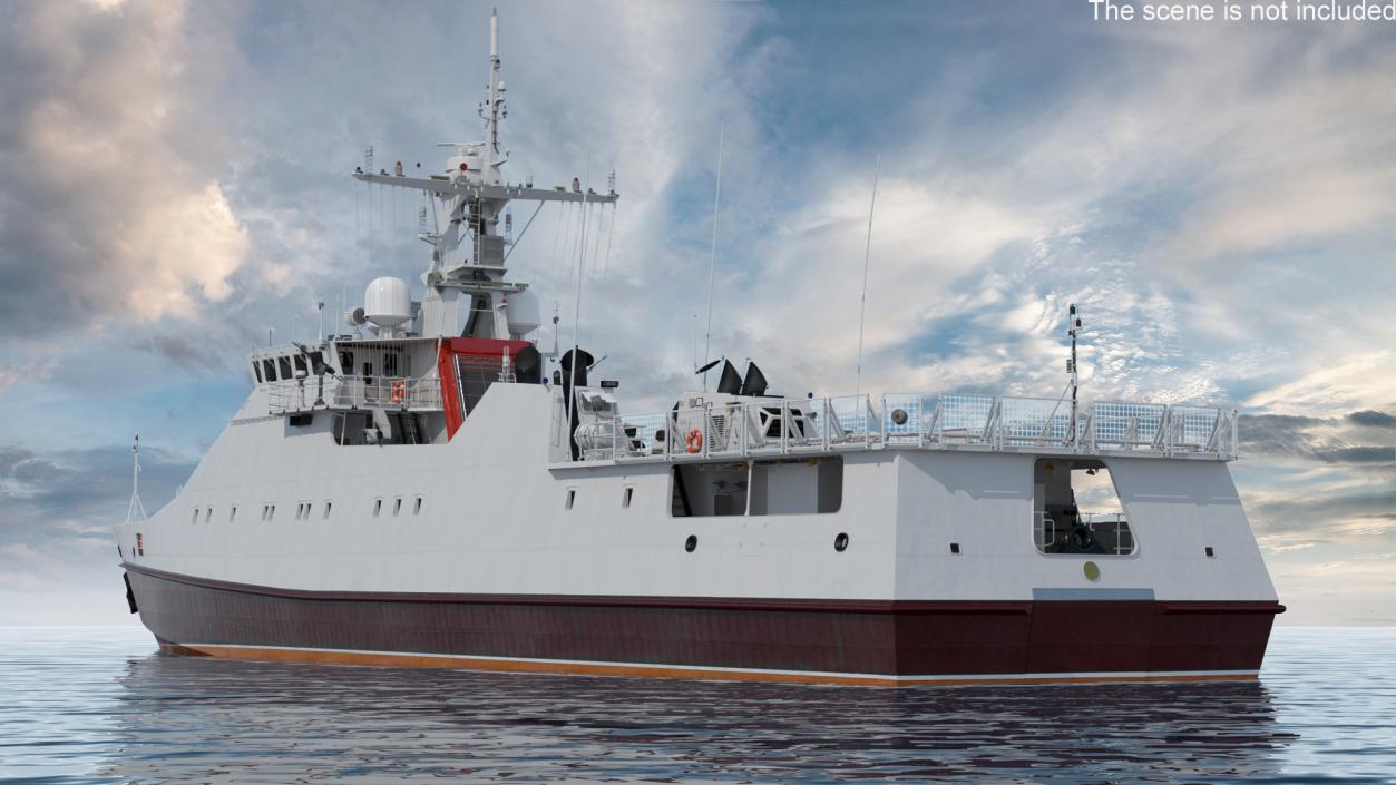 3D Coast Guard Ship 2 model