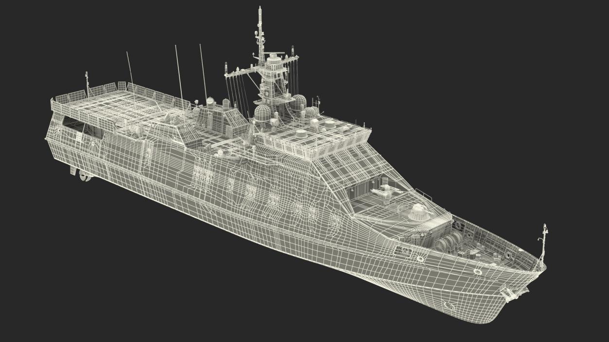 3D Coast Guard Ship 2 model