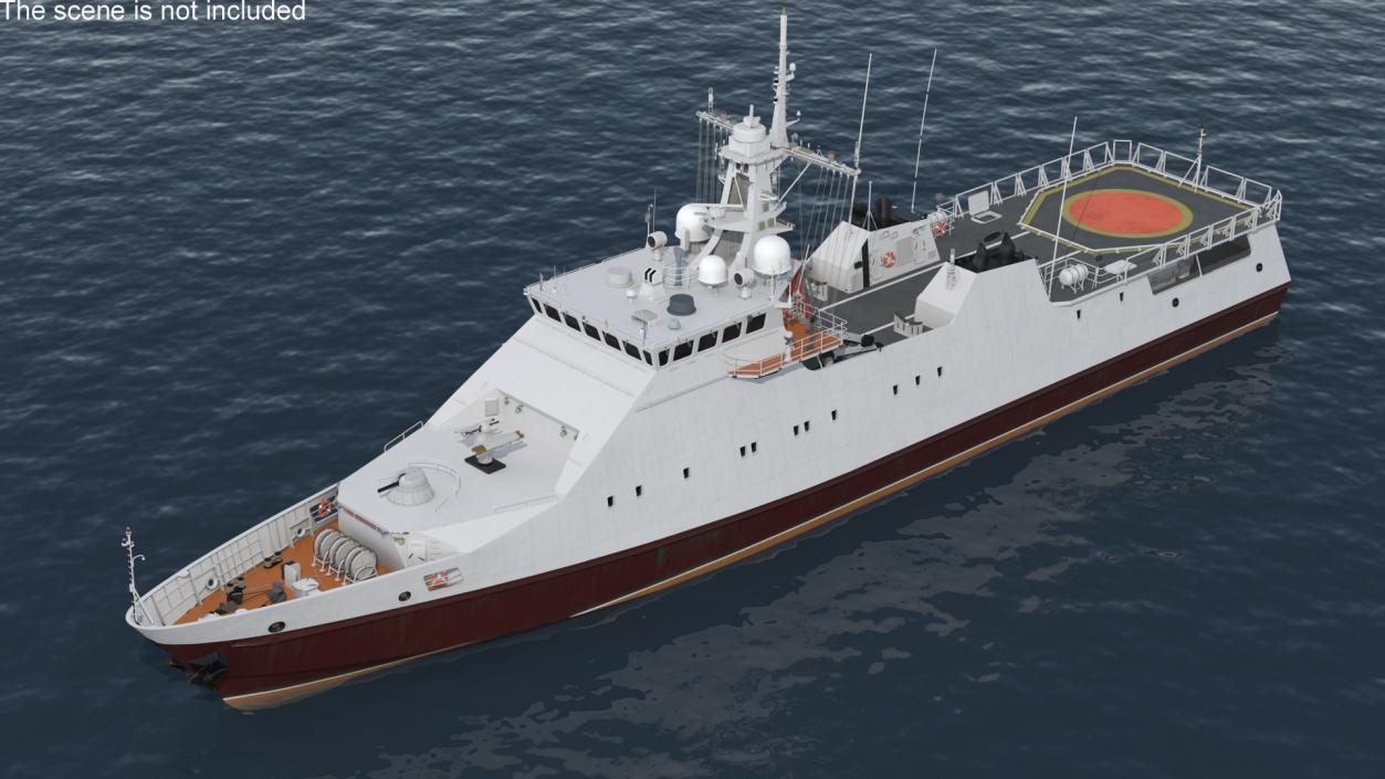 3D Coast Guard Ship 2 model