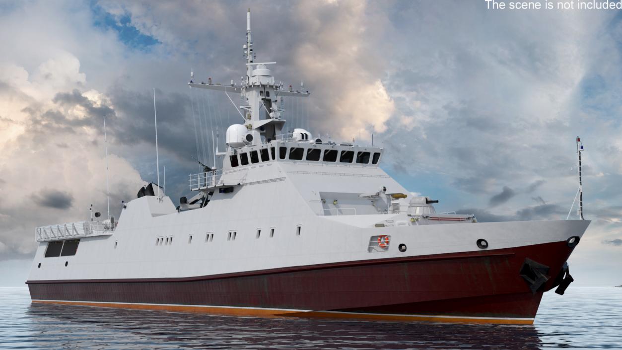 3D Coast Guard Ship 2 model