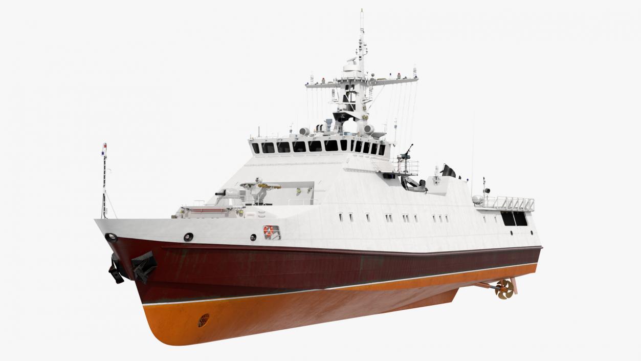 3D Coast Guard Ship 2 model