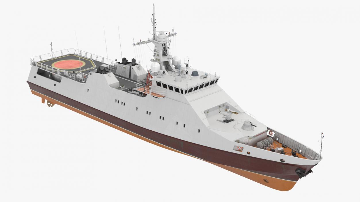 3D Coast Guard Ship 2 model