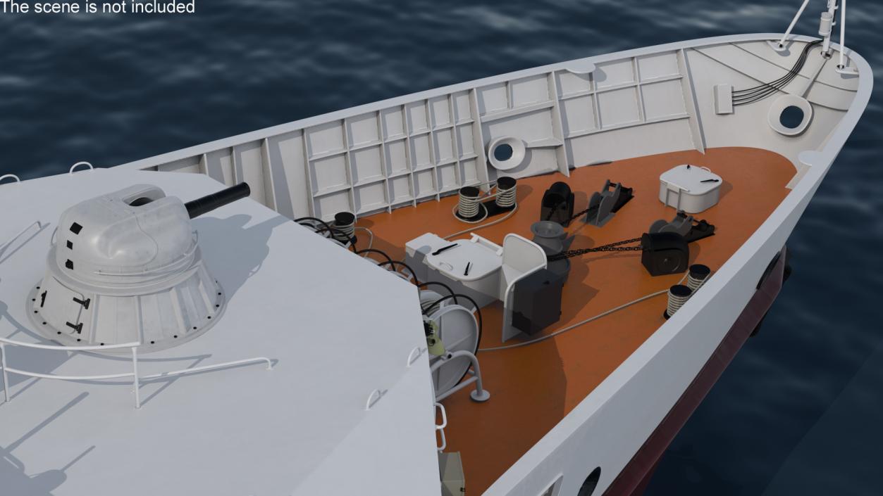 3D Coast Guard Ship 2 model