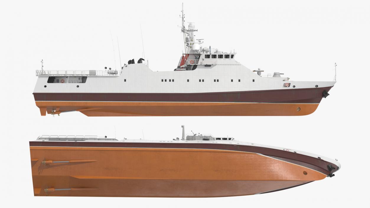 3D Coast Guard Ship 2 model