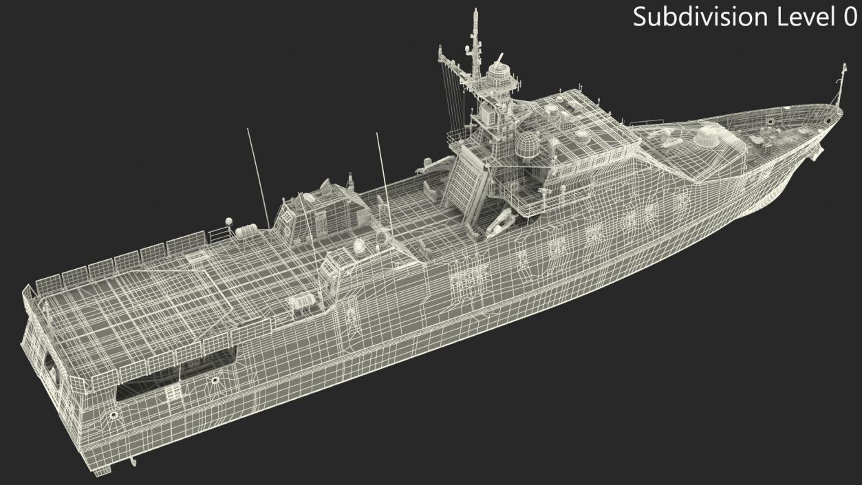 3D Coast Guard Ship 2 model