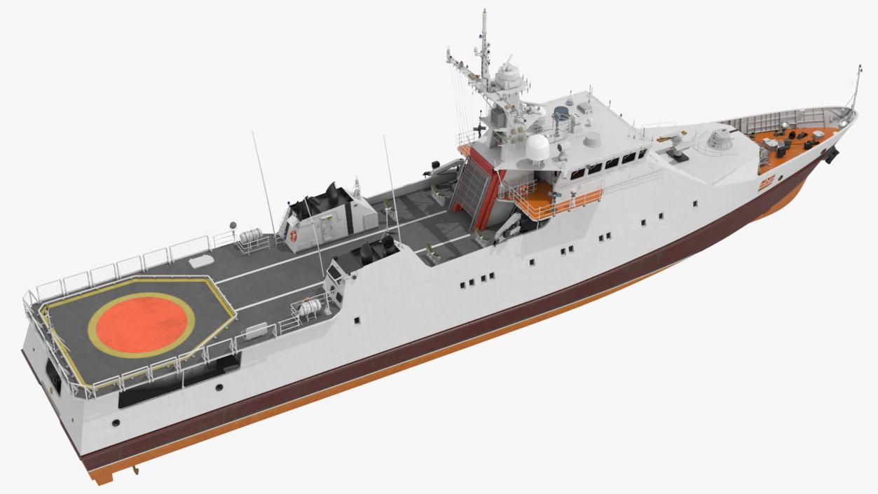 3D Coast Guard Ship 2 model