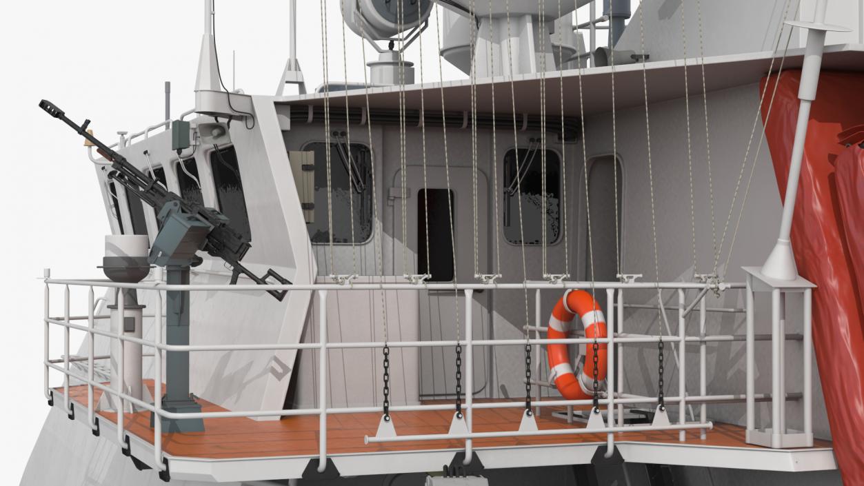 3D Coast Guard Ship 2 model