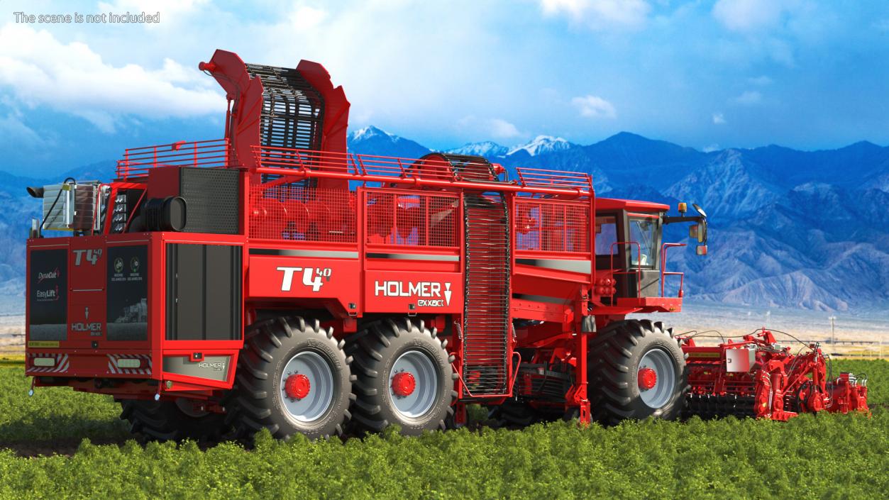 Beet Harvester HOLMER Terra Dos T4-30 Rigged 3D model