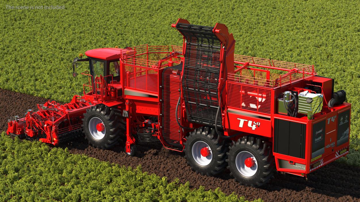 Beet Harvester HOLMER Terra Dos T4-30 Rigged 3D model