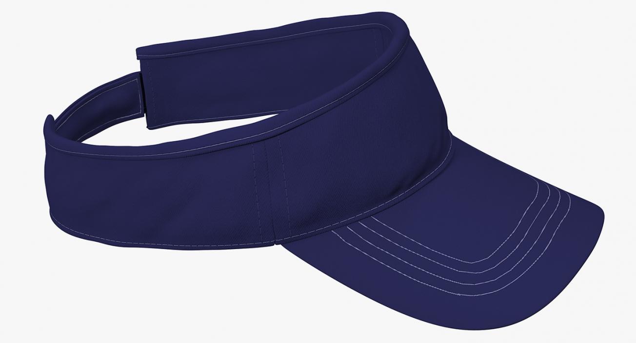 Sunvisor Cap Blue 3D