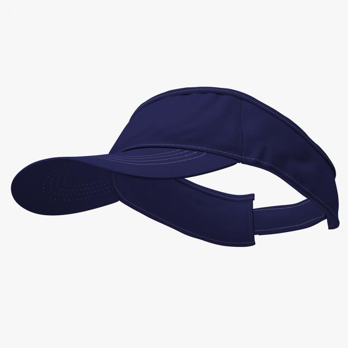 Sunvisor Cap Blue 3D