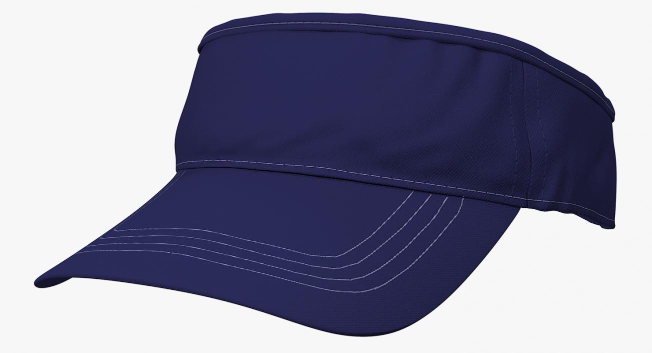 Sunvisor Cap Blue 3D