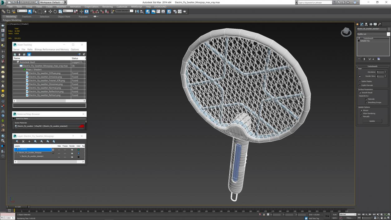 3D Electric Fly Swatter Mosqzap model