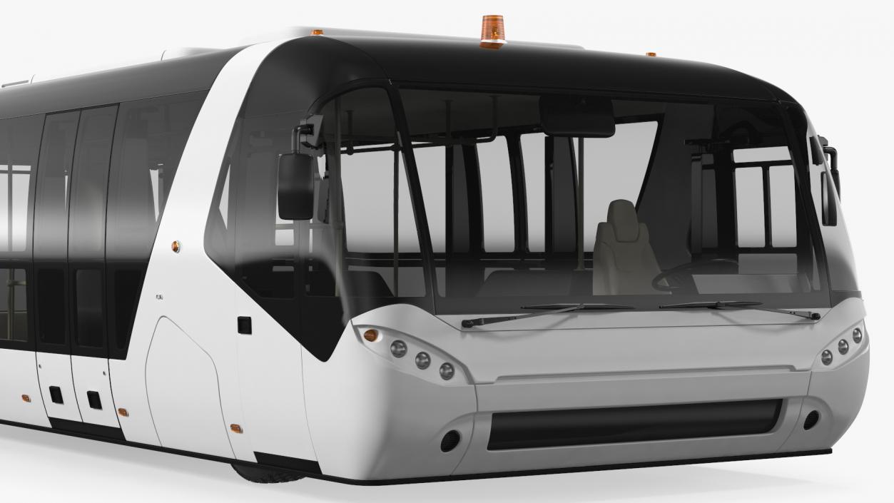 Airside Passenger Bus Simple Interior 3D