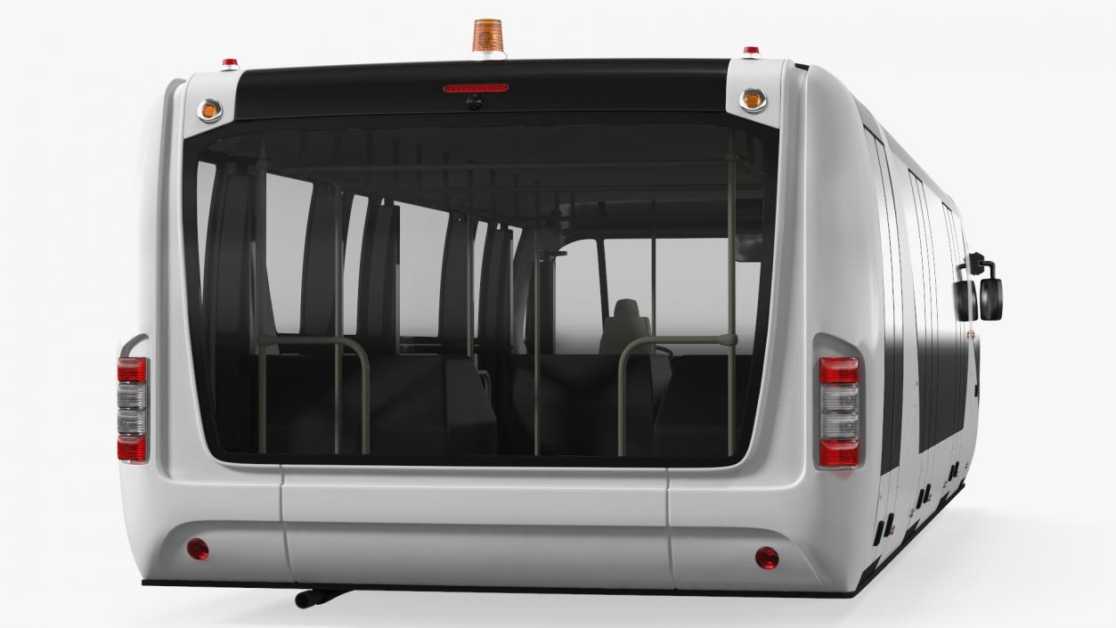 Airside Passenger Bus Simple Interior 3D