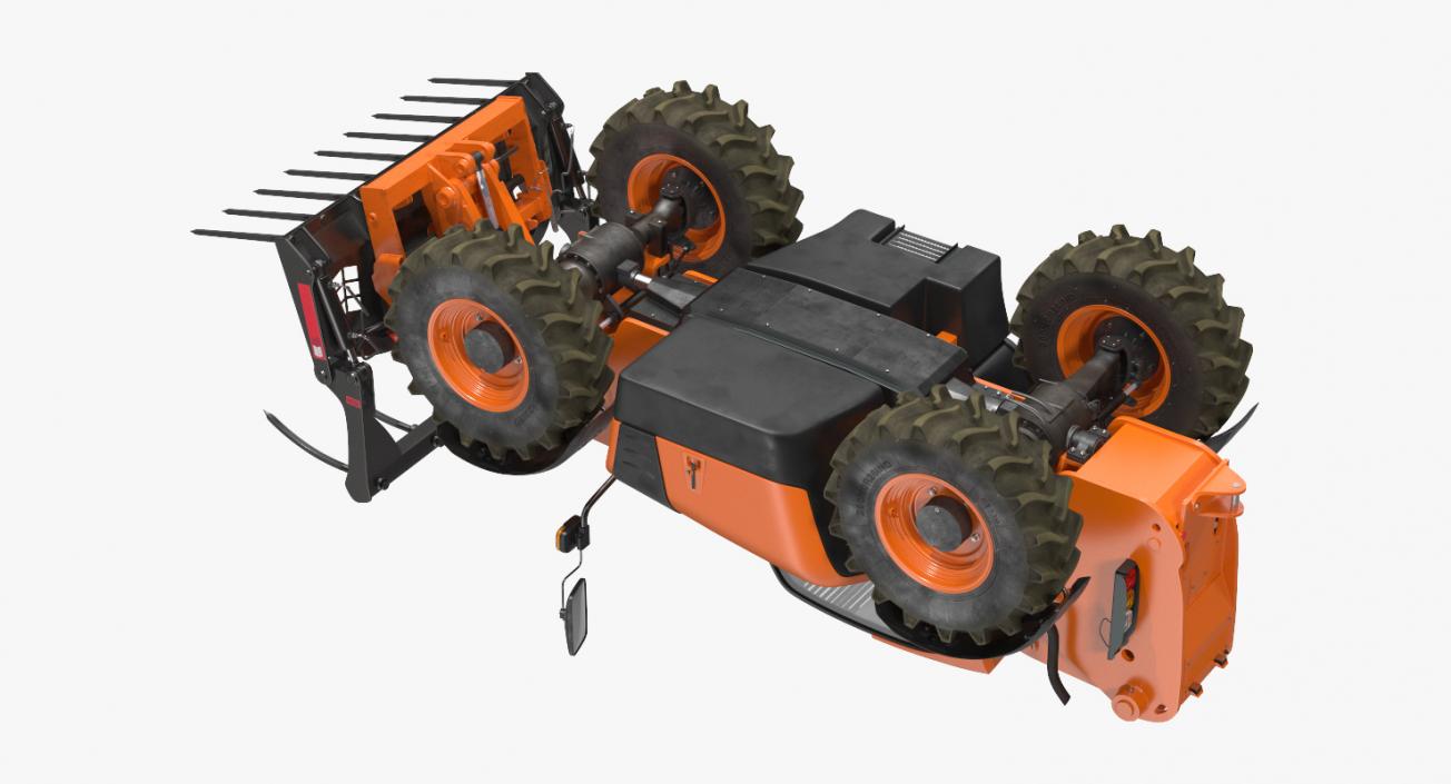 3D Telescopic Telehandler Forklift Generic Rigged