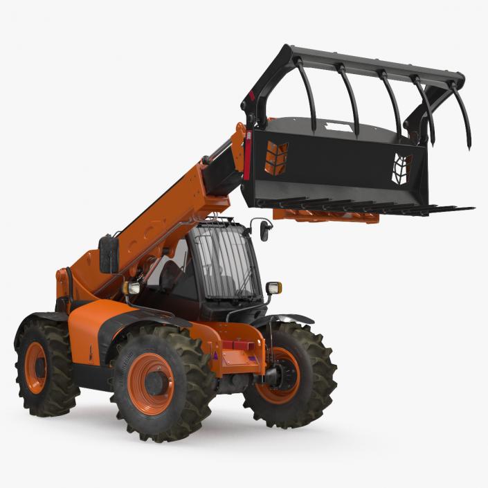 3D Telescopic Telehandler Forklift Generic Rigged