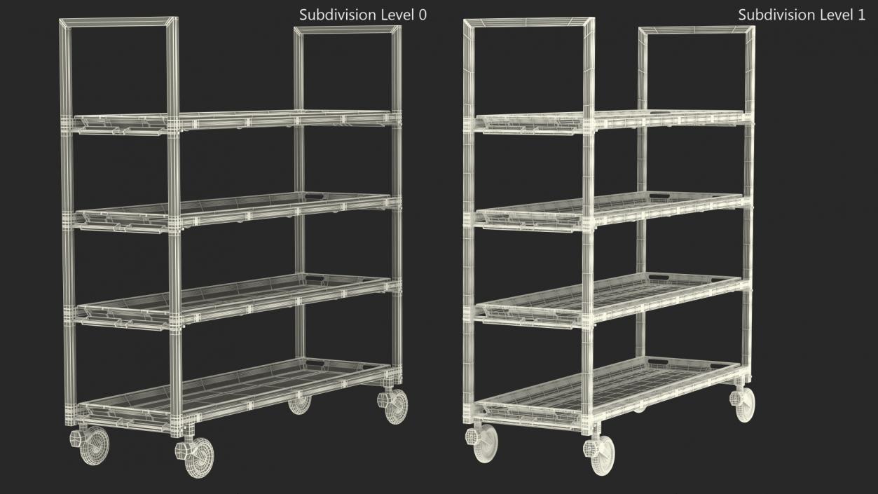 3D MultiBody Morgue Gurney model