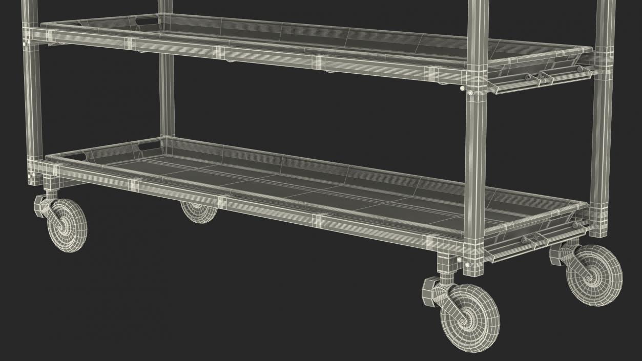 3D MultiBody Morgue Gurney model