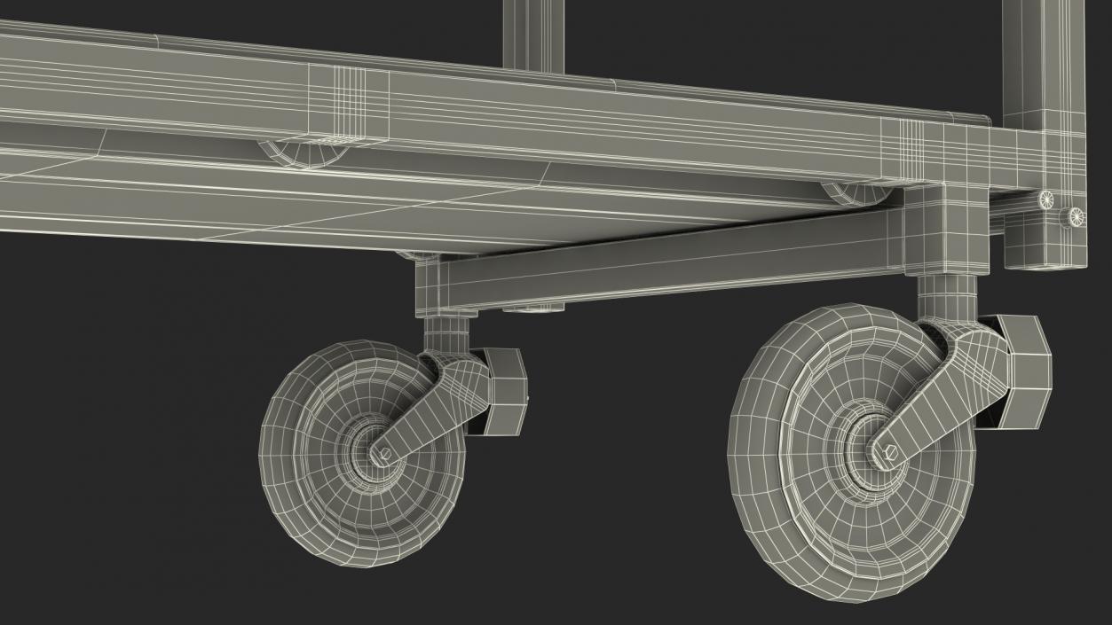 3D MultiBody Morgue Gurney model