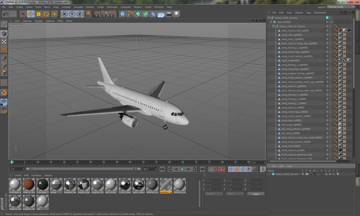 Airbus A318 Generic 3D model