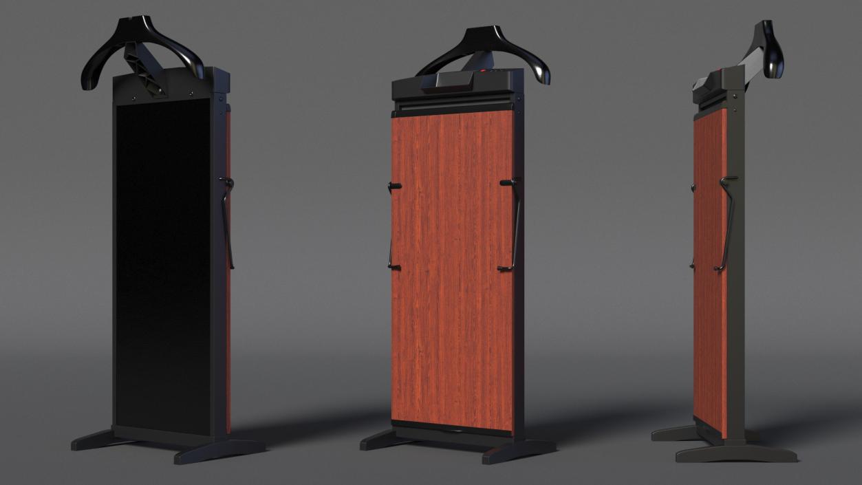 Trouser Press Brown Wood Trim 3D model