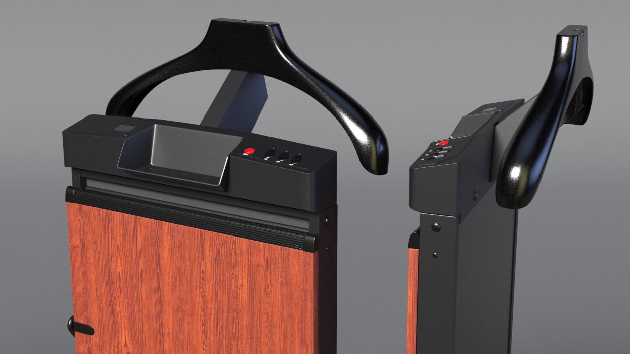 Trouser Press Brown Wood Trim 3D model