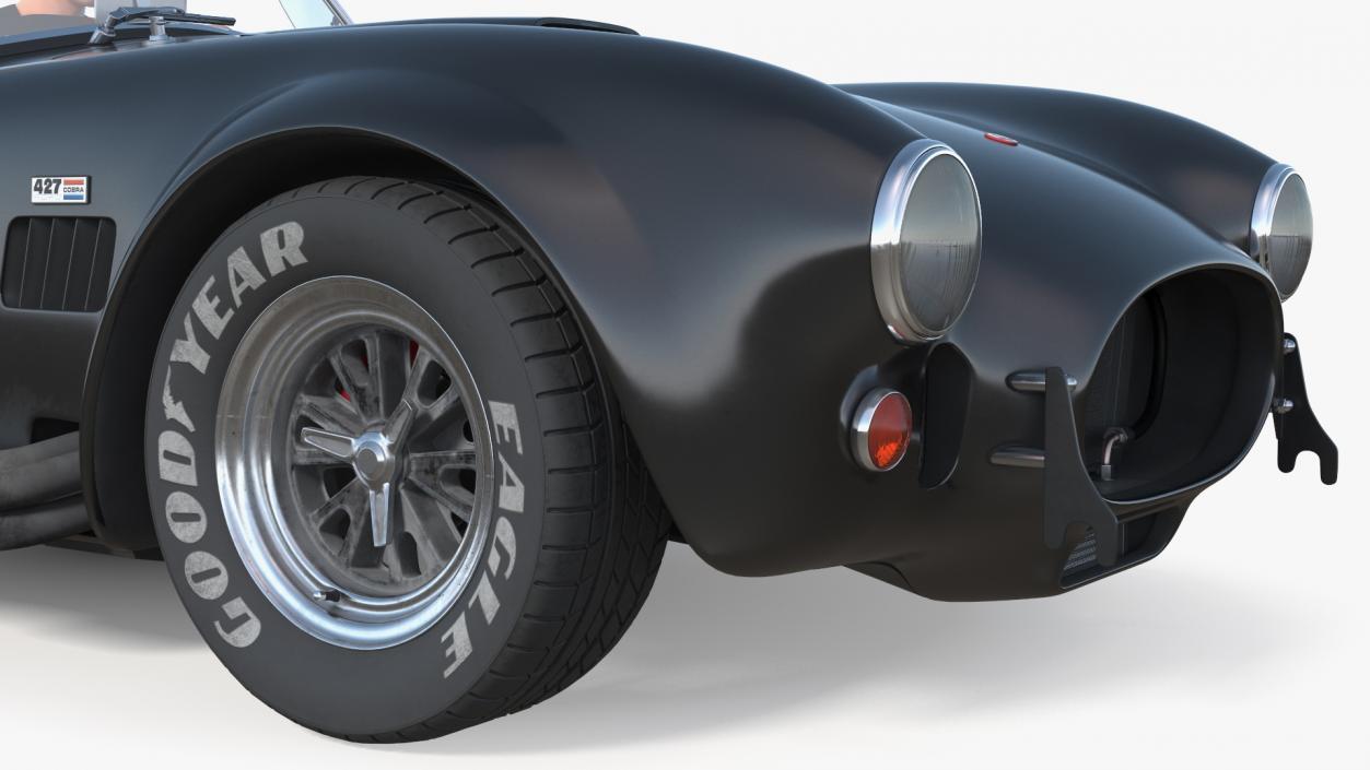 Man Driving Shelby Cobra 1965 3D model