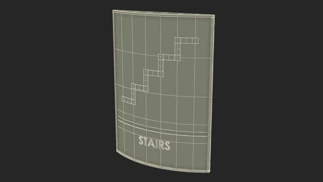 3D model Stairs Compliance Sign(1)