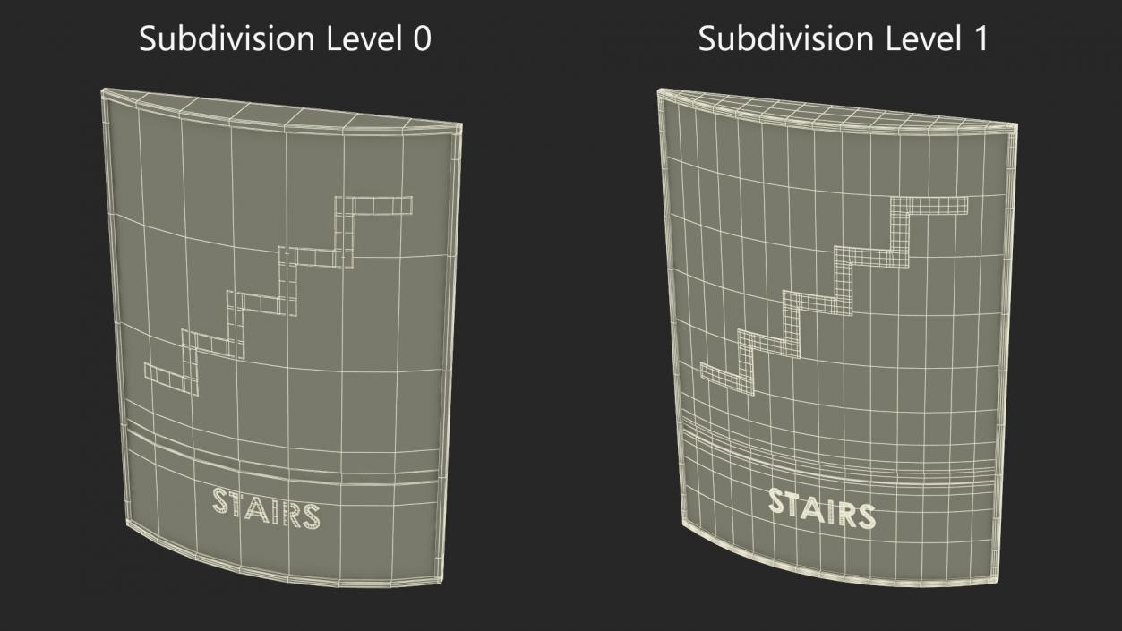 3D model Stairs Compliance Sign(1)