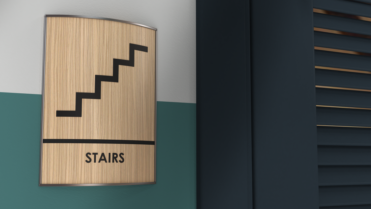 3D model Stairs Compliance Sign(1)