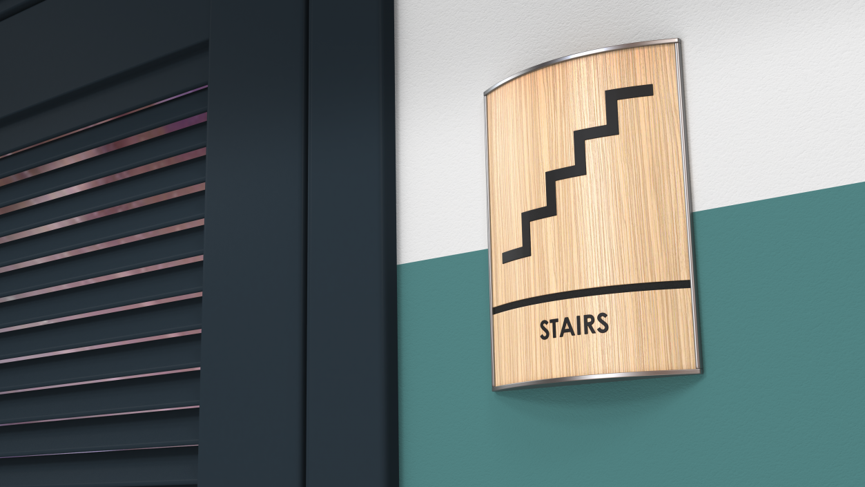 3D model Stairs Compliance Sign(1)