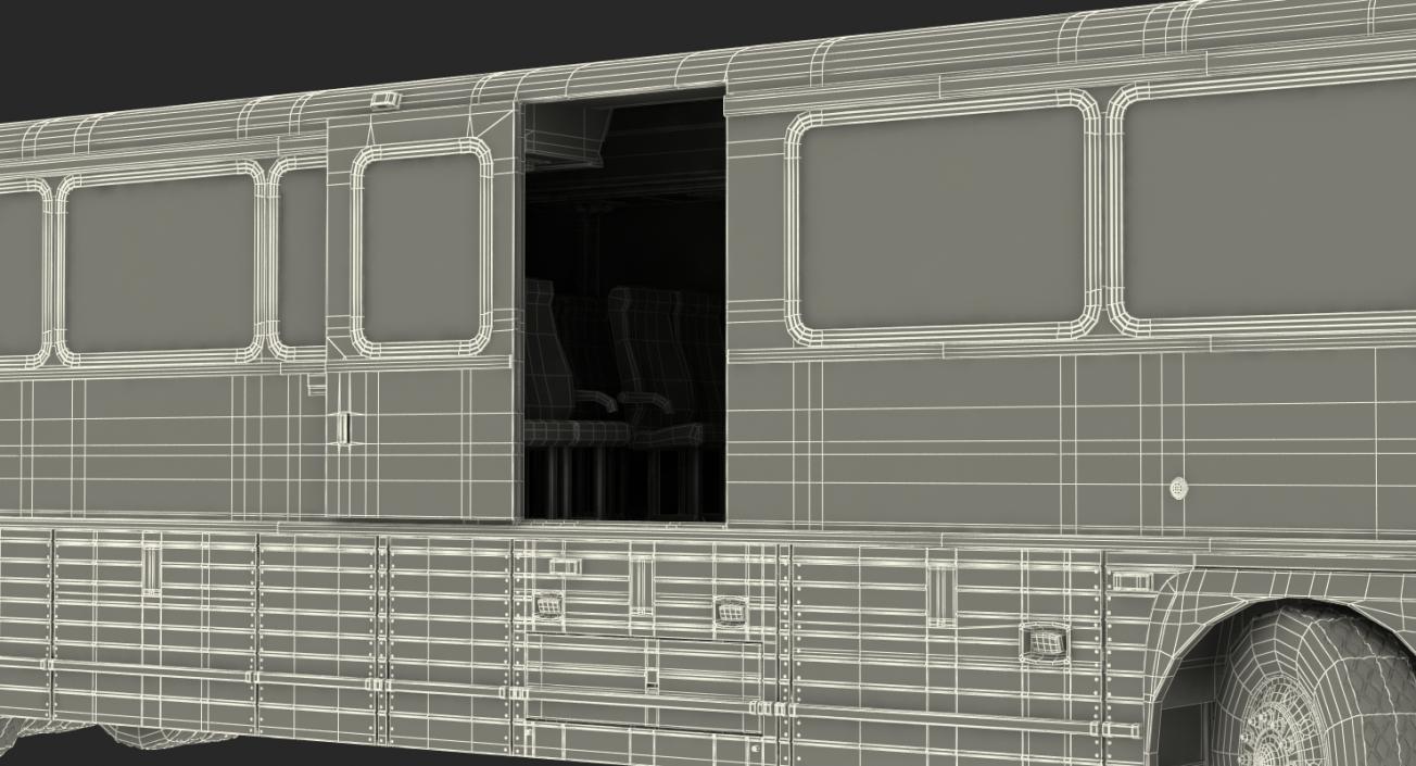 Intercity Bus MCI D4500ct Rigged 3D