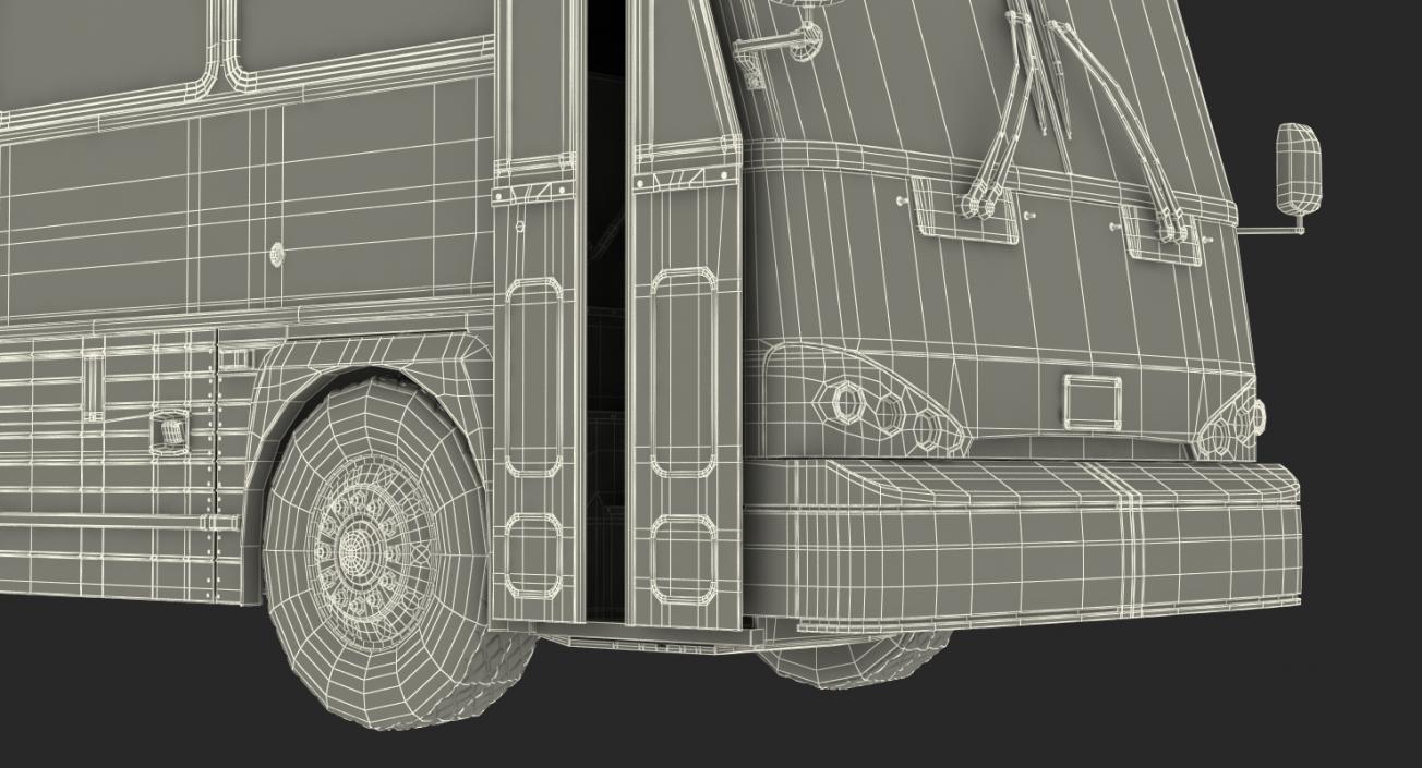 Intercity Bus MCI D4500ct Rigged 3D