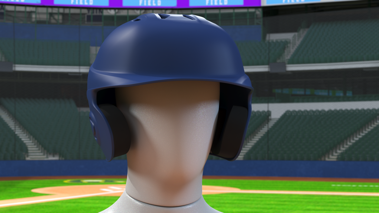 3D model Baseball Batting Helmet 2