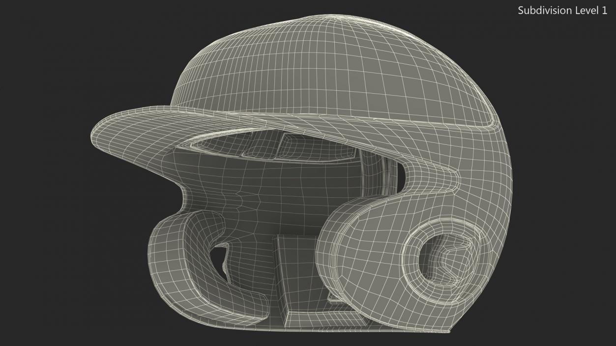 3D model Baseball Batting Helmet 2